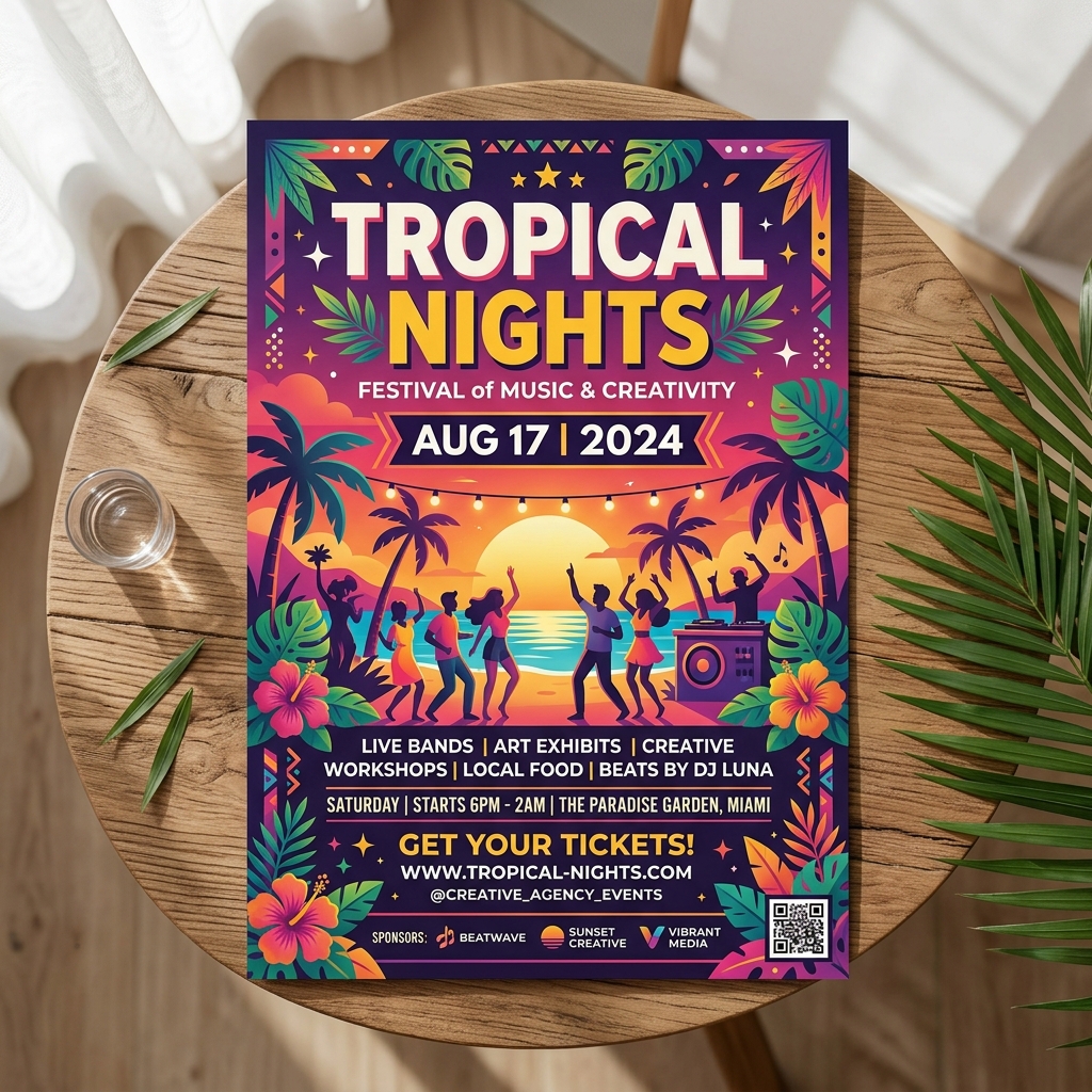 Flyer Design - Tropical Nights