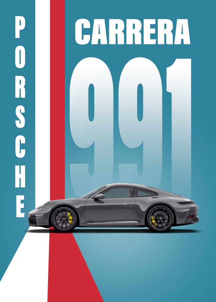 Poster Design - Porsche Carrera 991